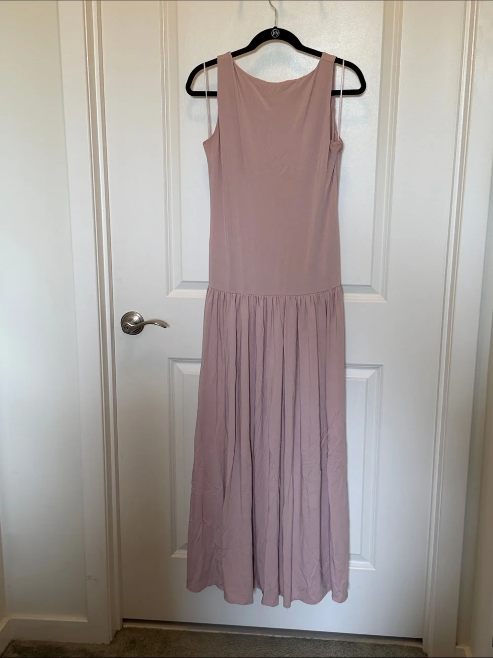 Abercrombie and Fitch drop waist open back lavender Modal Collection maxi dress